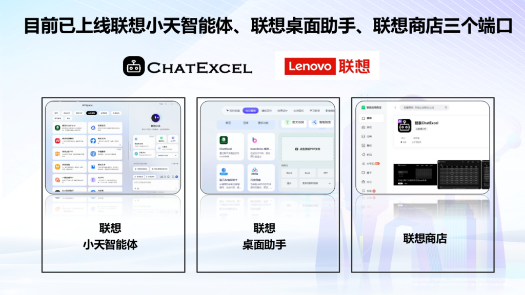 ChatExcel携AI Excel Agent亮相联想AI PC场景体验座谈会