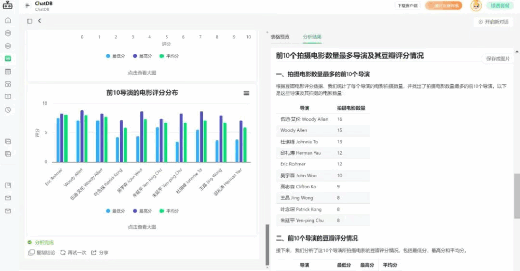 ChatDB直接对话数据库!ChatExcel全新升级