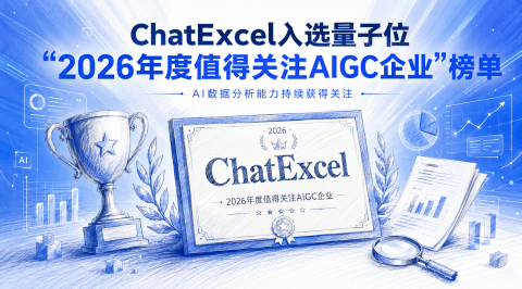 ChatExcel入选量子位“2026年度值得关注AIGC企业”榜单